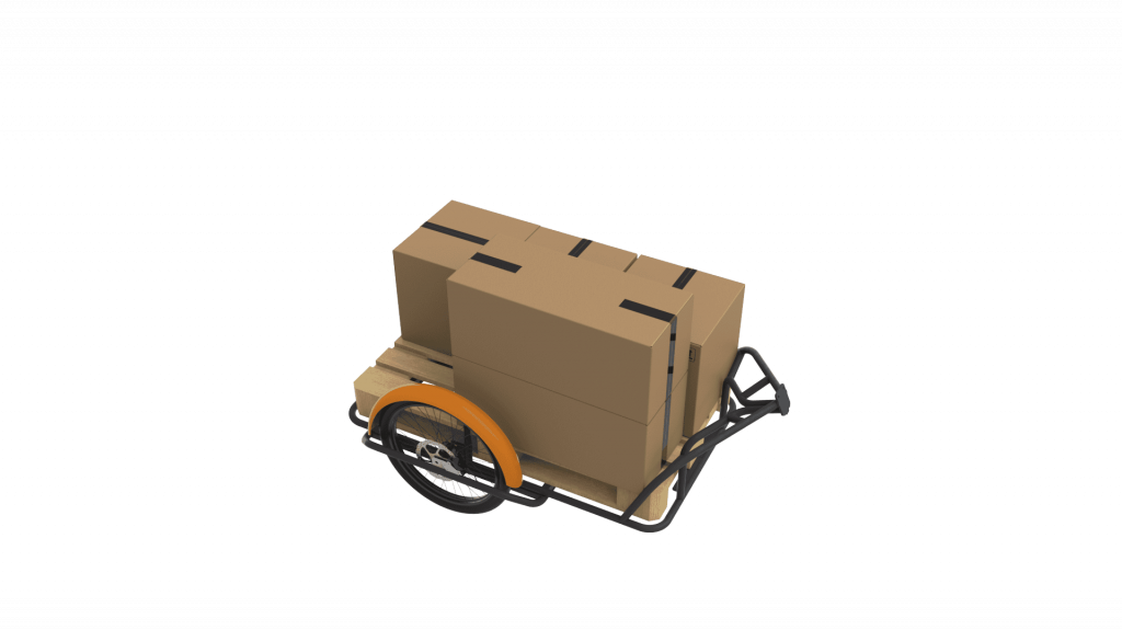 Remorque d'un Cyclauto transport de palette